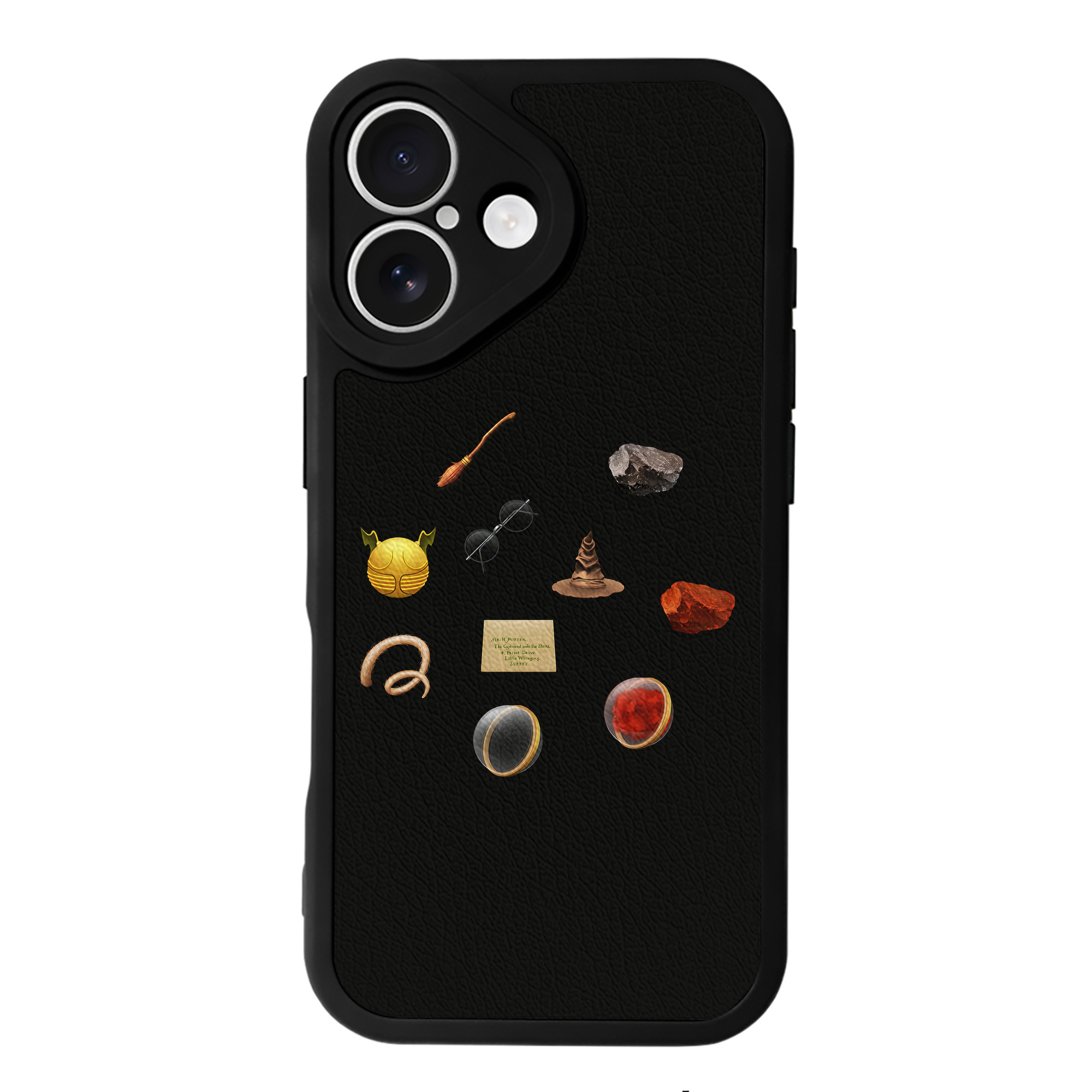 （画像用） Harry Potter ハリー・ポッターシリーズ 【iPhone 16シリーズ対応】シリコンスマホケース（レザー調） 材質：シリコン